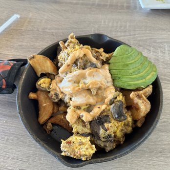 Brunchies - Lutz - Matt's skillet without pico de gallo or jalapeños. I added mushrooms. - Breakfast & Brunch Near Me - Lutz, Florida Brunchies - Lutz - Matt's skillet without pico de gallo or jalapeños. I added mushrooms. - Breakfast & Brunch Near Me - Lutz, Florida