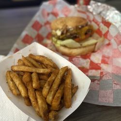 Bubba's Texas Burger Shack - Seasons fries and a signature burger (Houston)
