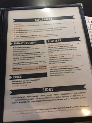 Menu photo 4 The Bavarian Chermside, QLD