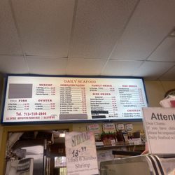 Daily Seafood - Menu 2024