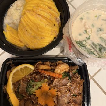 Thai One On - Mango sticky rice, tom kha hot pot, pad se ew with shrimp - Thai Near Me - Vista, California Thai One On - Mango sticky rice, tom kha hot pot, pad se ew with shrimp - Thai Near Me - Vista, California