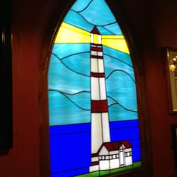 Hanbury's Licensed Fish Restaurant & Takeaway - "Stained glass" of the motif