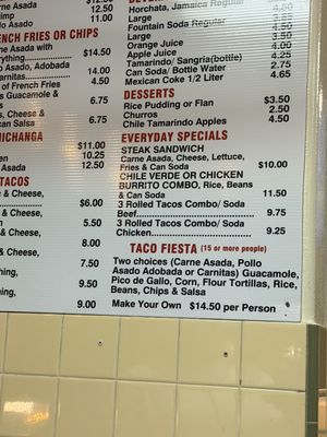 Menu photo 8 California Burritos San Diego, CA
