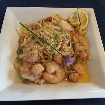 The Blue Lion - Lobster and Shrimp Scampi. Comes with fetticcune pasta. Shrimp was excellent, lobster not so much. - New American Near Me - Jackson, Wyoming