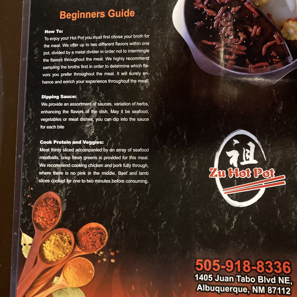 Zu Hot Pot - Zu Hot Pot. Beginner's recommendations. - Hot Pot Near Me - Albuquerque, New Mexico Zu Hot Pot - Zu Hot Pot. Beginner's recommendations. - Hot Pot Near Me - Albuquerque, New Mexico