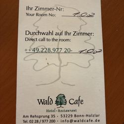 Wald-Café - Room card