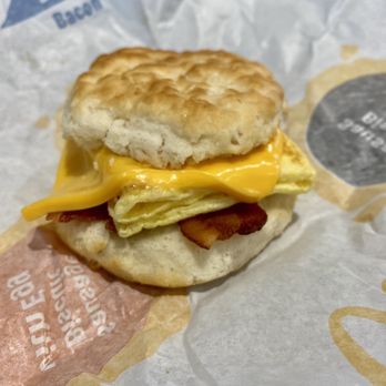 McDonald's - a biscuit sandwich with bacon and cheese - Fast Food Near Me - Colorado Springs, Colorado