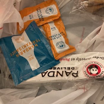 Panda Express - Asked for two sweet and sour sauces, three teriyaki sauces, utensils and napkins. This is what was in my bag when I opened it. - Chinese Near Me - Novato, California Panda Express - Asked for two sweet and sour sauces, three teriyaki sauces, utensils and napkins. This is what was in my bag when I opened it. - Chinese Near Me - Novato, California