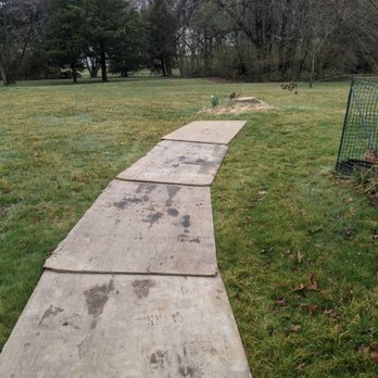 Lopez Tree Services - path for stump grinder so the grass is not damaged - Tree Services Near Me - Alexandria, Virginia