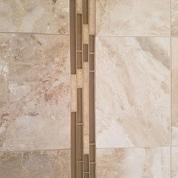 I worked with Kersten.I ran out of the brown tiles and needed a complementary colored, she recommended the light one with mosaic in between. I worked with Kersten.I ran out of the brown tiles and needed a complementary colored, she recommended the light one with mosaic in between.