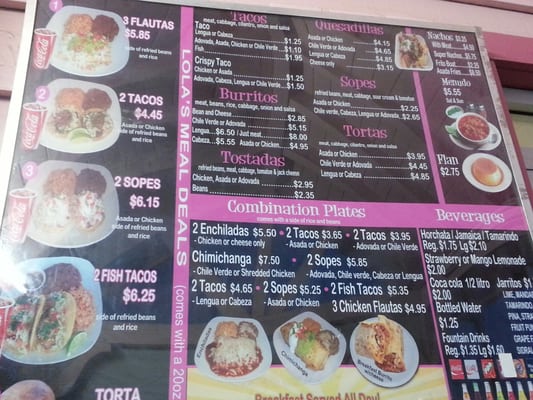Menu photo 2 Lola's Rico Taco Fresno, CA