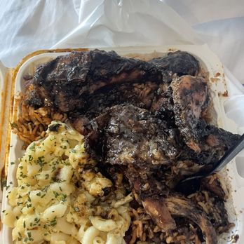 Rasta Kitchen - JERK CHICKEN Rice and Peas Macaroni & Cheese - Caribbean Near Me - Merchantville, New Jersey