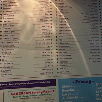 Pelicans Snoballs - Flavor menu - Shaved Ice Near Me - Marietta, Georgia Pelicans Snoballs - Flavor menu - Shaved Ice Near Me - Marietta, Georgia