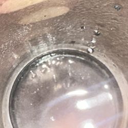 Here you can see the metal shards that were in my smoothie.