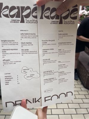 Menu photo 5 Kape Lasita Los Angeles, CA