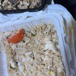 Thai Fried Rice and Sweet Basil stir fry- delicious! Thai Fried Rice and Sweet Basil stir fry- delicious!