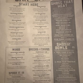 Oak and Embers Tavern Hudson - Menu - Barbeque Near Me - Hudson, Ohio Oak and Embers Tavern Hudson - Menu - Barbeque Near Me - Hudson, Ohio