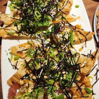 Yard House - Poke nachos... looking a little smaller here (last time the portion size was bigger)!! - Bars Near Me - Pasadena, California Yard House - Poke nachos... looking a little smaller here (last time the portion size was bigger)!! - Bars Near Me - Pasadena, California