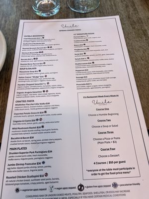 Menu photo 3 Umile Trattoria Haddonfield, NJ Menu photo 3 Umile Trattoria Haddonfield, NJ