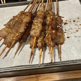 Mini fatty beef skewers Mini fatty beef skewers