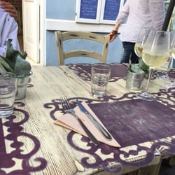 Zoe Food - Wonderful outside space as well! Love their tables and chairs