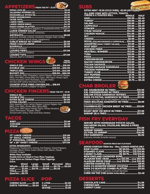 Menu photo 1 Papa j’s Pizza Bar & Grill Buffalo, NY