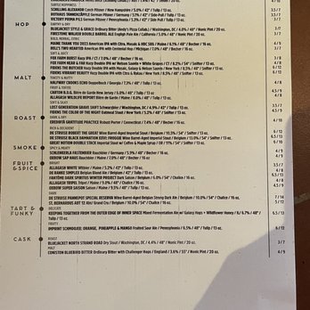 ChurchKey - Draft beer list - New American Near Me - Washington, DC, District of Columbia