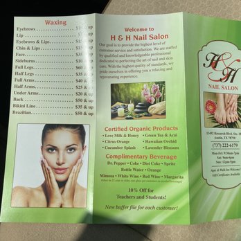 H & H Nail Salon - menu/prices - Nail Salons Near Me - Austin, Texas H & H Nail Salon - menu/prices - Nail Salons Near Me - Austin, Texas