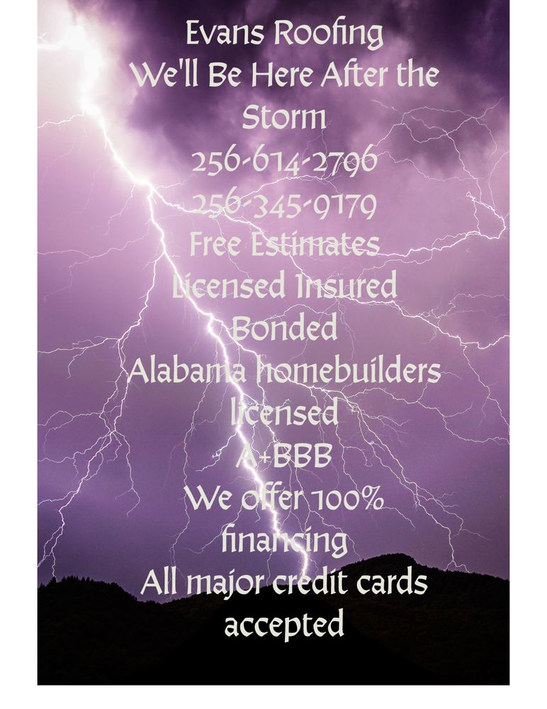 Slide of Evans Roofing