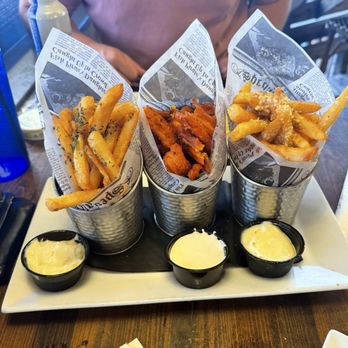 Sculley's - French Fry Flight - Seafood Near Me - Madeira Beach, Florida Sculley's - French Fry Flight - Seafood Near Me - Madeira Beach, Florida