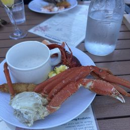 Chowder and crab