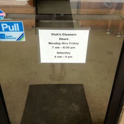 Vick's Cleaners - Hours