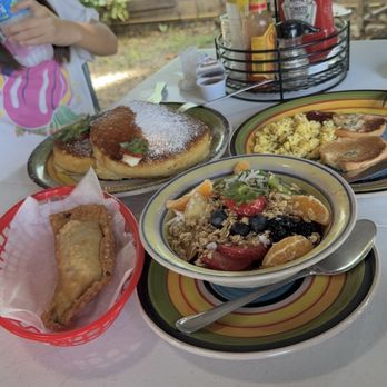 Kristy’s On The Caribe - açaí bowl, B.Y.O.B, fat-ass pancakes, egg and sausage pastelillo - Breakfast & Brunch Near Me - Vieques, Puerto Rico Kristy’s On The Caribe - açaí bowl, B.Y.O.B, fat-ass pancakes, egg and sausage pastelillo - Breakfast & Brunch Near Me - Vieques, Puerto Rico