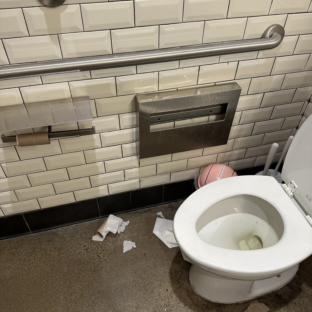 Five Daughters Bakery - Toilet with cacita and filthy eww omg pee everywhere. No toilet paper no wander it's a mess gurl it's five sons in here - Bakeries Near Me - Nashville, Tennessee Five Daughters Bakery - Toilet with cacita and filthy eww omg pee everywhere. No toilet paper no wander it's a mess gurl it's five sons in here - Bakeries Near Me - Nashville, Tennessee