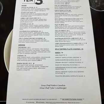 TEN 3 - New American Near Me - Albuquerque, New Mexico