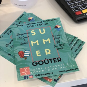 Gouter - BOGO ice cream on Thursday's all summer long - Bakeries Near Me - Toronto, Ontario
