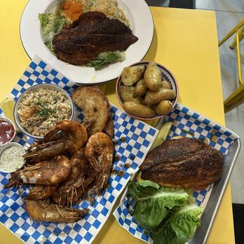 Fishmonger -Highlands - Peel & Eat Shrimp Blackened Grouper Sandwich BB Potatoes Caesar Salad Blackened Grouper Filet Coleslaw - Seafood Markets Near Me - Atlanta, Georgia Fishmonger -Highlands - Peel & Eat Shrimp Blackened Grouper Sandwich BB Potatoes Caesar Salad Blackened Grouper Filet Coleslaw - Seafood Markets Near Me - Atlanta, Georgia