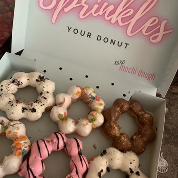 Mochi Dough - a box of donuts with sprinkles - Donuts Near Me - Redding, California
