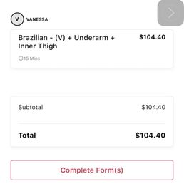 This is a photo of the next appointment that i have since canceled but it is always this price This is a photo of the next appointment that i have since canceled but it is always this price
