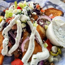 Filos Greek Taverna - Greek nachos are the bomb!