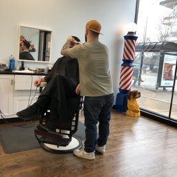Greg plying his trade on a busy Friday afternoon.