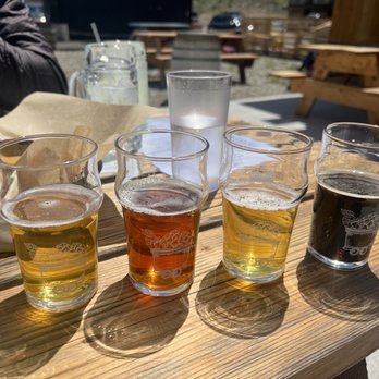 Cabin Creek Brewing - Flight of beer - Breweries Near Me - Georgetown, Colorado Cabin Creek Brewing - Flight of beer - Breweries Near Me - Georgetown, Colorado