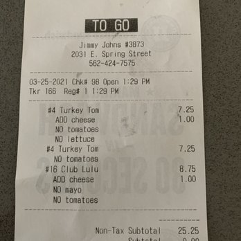 Jimmy John's - Charged for cheese - Sandwiches Near Me - Long Beach, California Jimmy John's - Charged for cheese - Sandwiches Near Me - Long Beach, California