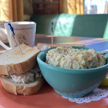 Wildflower Café - The chicken salad sandwich & potato salad were both ample servings! - Bakeries Near Me - Tulsa, Oklahoma Wildflower Café - The chicken salad sandwich & potato salad were both ample servings! - Bakeries Near Me - Tulsa, Oklahoma