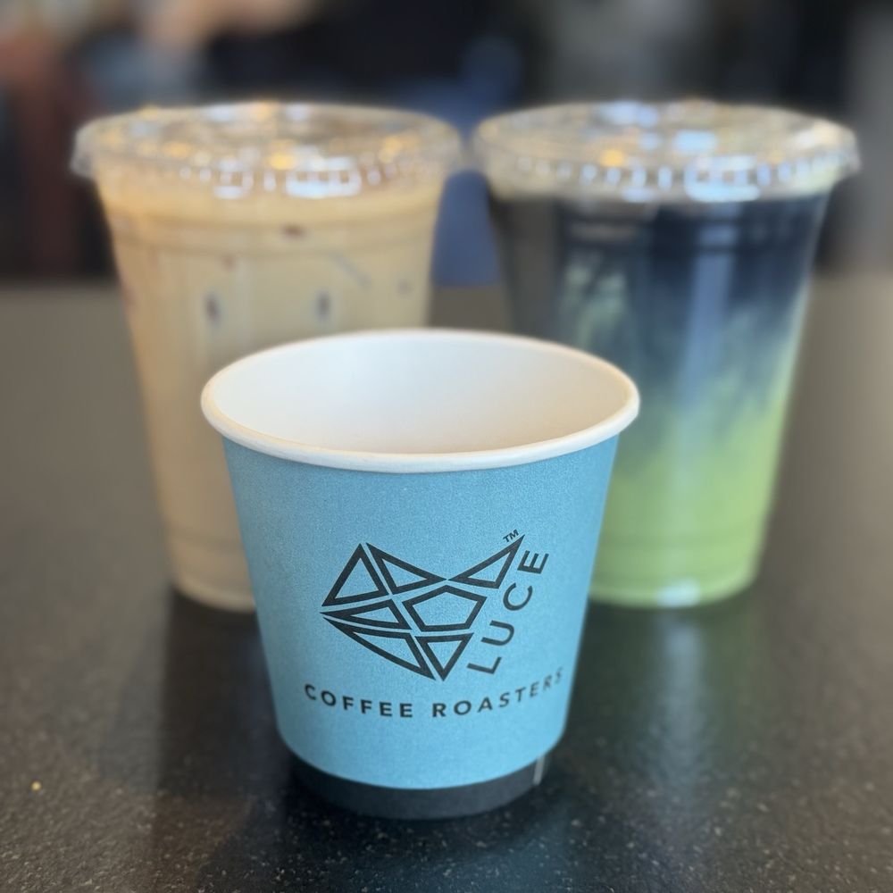 Luce Ave Coffee Roasters - Iced chai latte, iced Black Forest, espresso shot - Coffee & Tea Near Me - Houston, Texas
