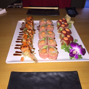 Kyoto Japanese Restaurant - Spicy 2 in 1, pink lady, red dragon roll - Japanese Near Me - Flemington, New Jersey Kyoto Japanese Restaurant - Spicy 2 in 1, pink lady, red dragon roll - Japanese Near Me - Flemington, New Jersey