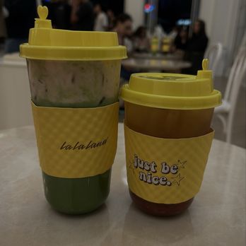 La La Land - strawberry matcha and strawberry refresher drink - Coffee & Tea Near Me - Glendale, California La La Land - strawberry matcha and strawberry refresher drink - Coffee & Tea Near Me - Glendale, California