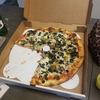East Side Pizza - Vegetarian pizza . We were so hungry we took 2 slices lol. - Pizza Near Me - Lantana, Florida East Side Pizza - Vegetarian pizza . We were so hungry we took 2 slices lol. - Pizza Near Me - Lantana, Florida