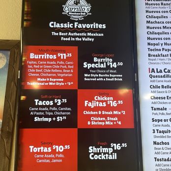 Carrillo's Mexican Deli - Specials - Mexican Near Me - Winnetka, California Carrillo's Mexican Deli - Specials - Mexican Near Me - Winnetka, California