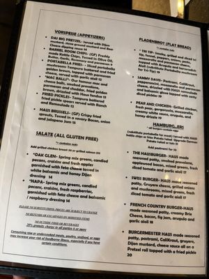 Menu photo 1 The Haus Bistro Yucaipa, CA Menu photo 1 The Haus Bistro Yucaipa, CA